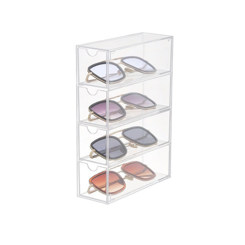 Small Clear Acrylic Stackable Storage Drawers-4PC