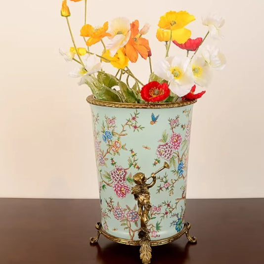 Vase Flower Arrangement Decoration  Hand-painted