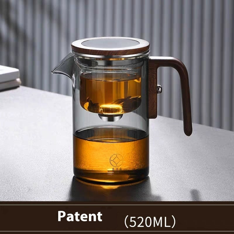 Elegant Glass & Wood Tea Brewer