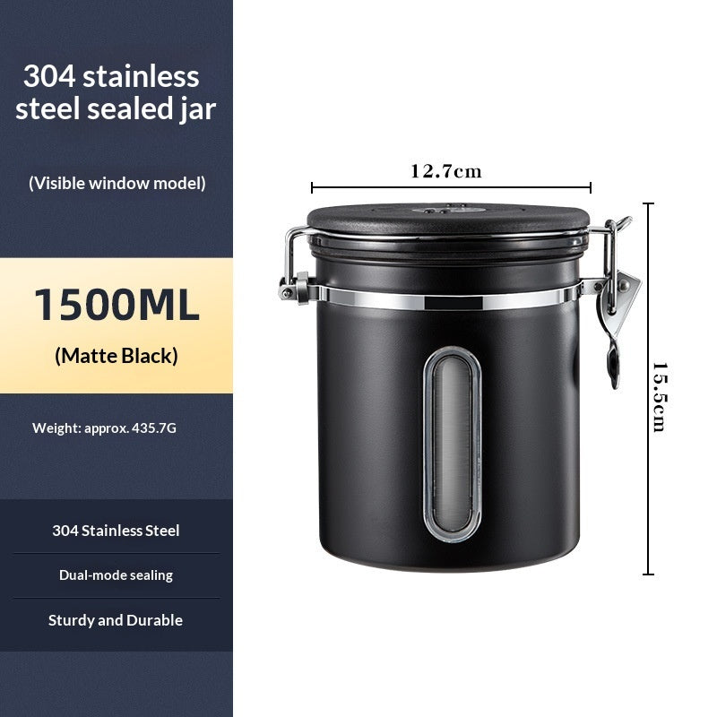 Coffee Bean Airtight Storage Can-One-way Vent