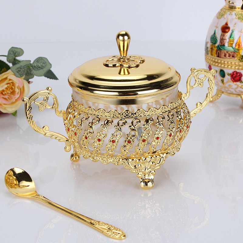 Serveware: Golden European Serving Jar