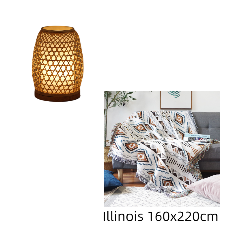 Bamboo Honeycomb Table Lamp