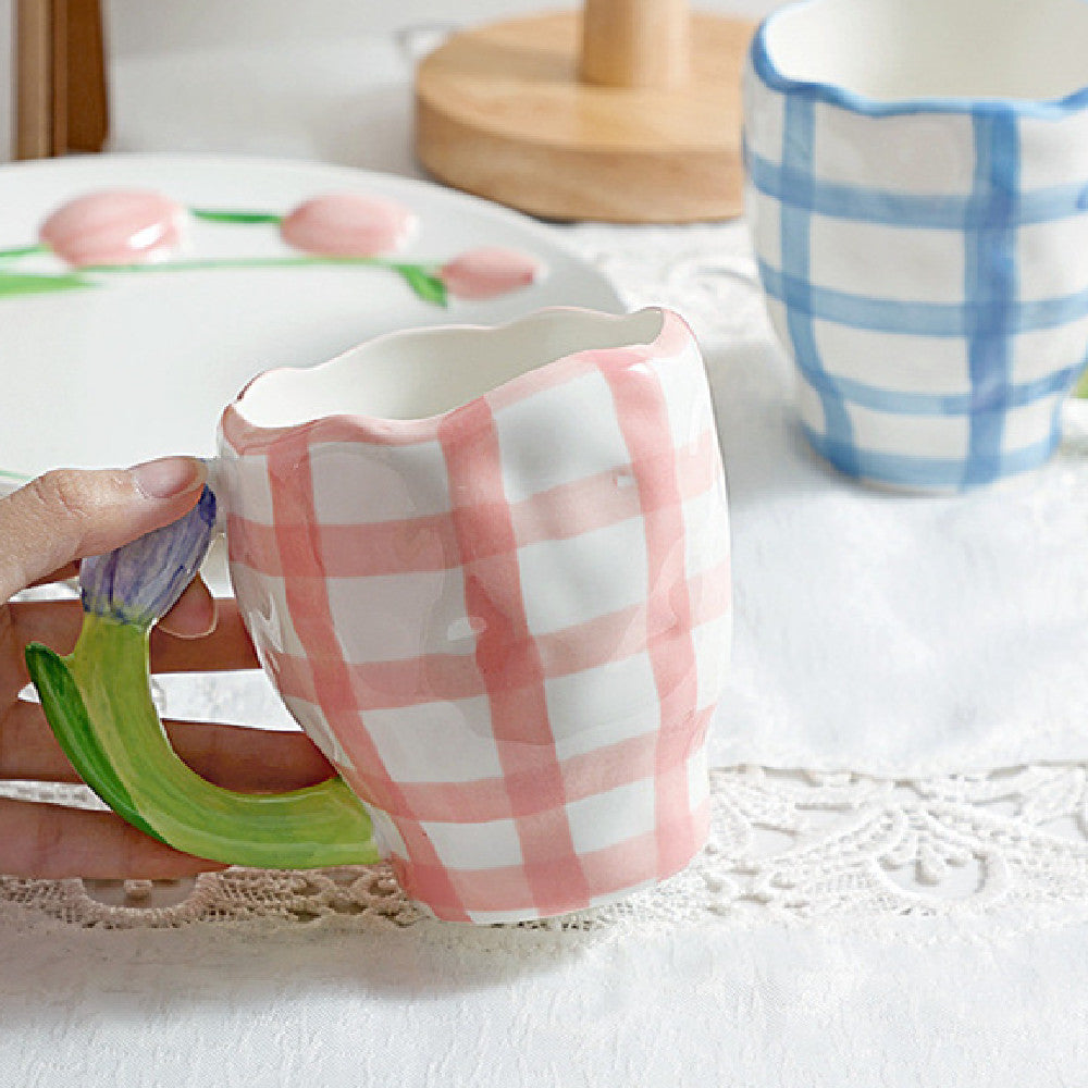 Pastel Gridline Mugs