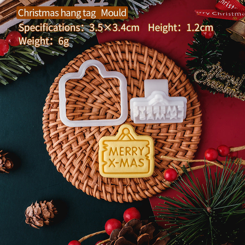 Embossed Christmas Cookie Molds