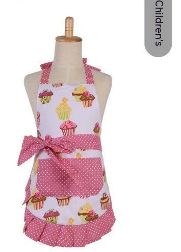 Pretty Pink Ruffles & Pockets Apron