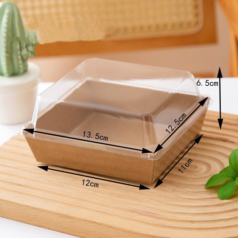 Square Bakery Box with Clear Top