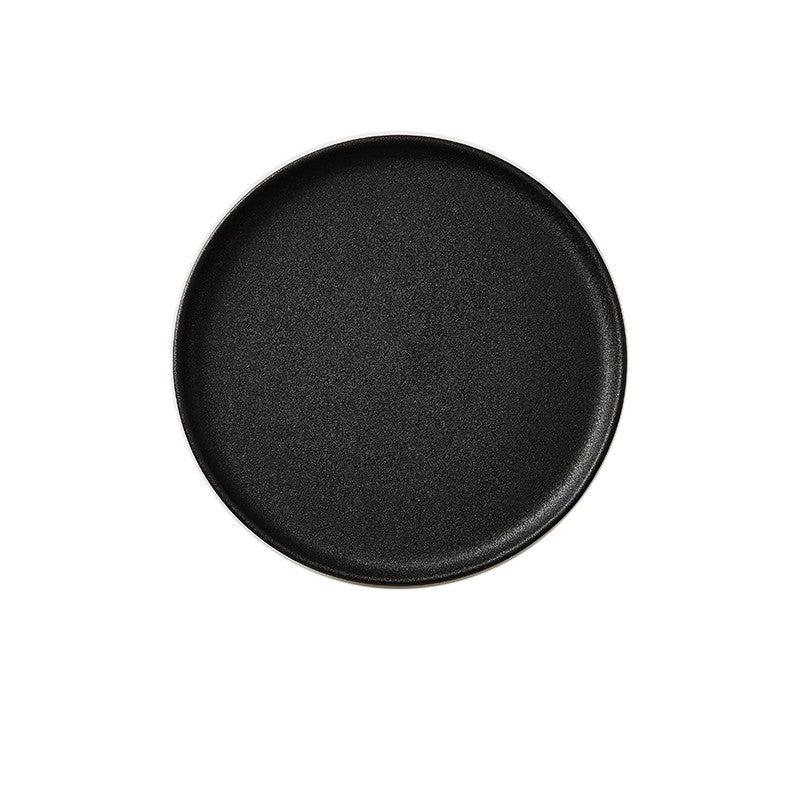 Round Nordic Style Matte Porcelain Serving Tray-Various Colors