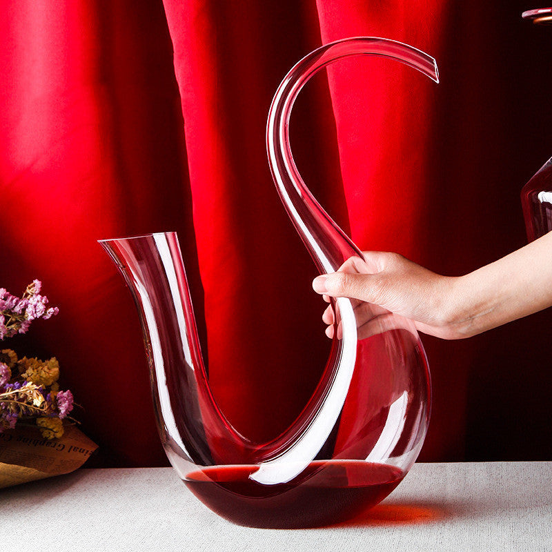 Swan Crystal Wine Decanter