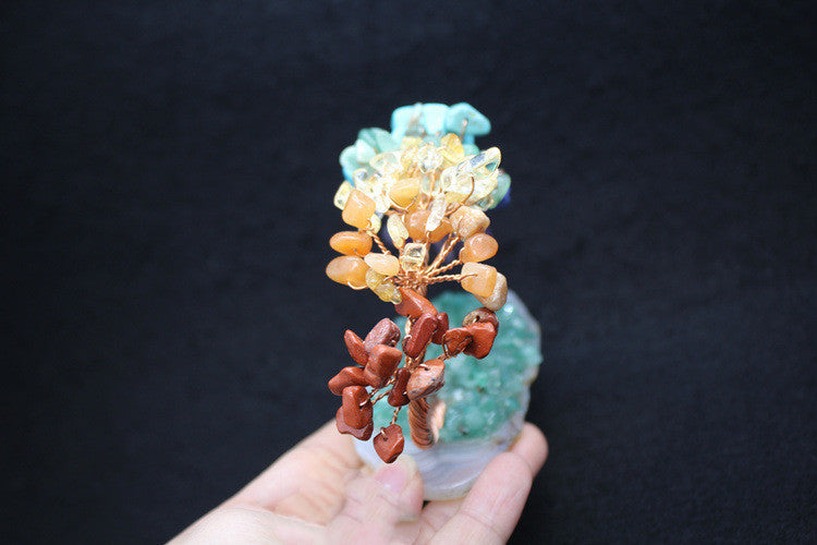 Miniature Crystal & Wire Ornamental Tree