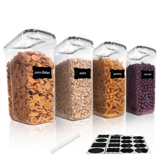 4PC Pantry Cereal Containers-4L