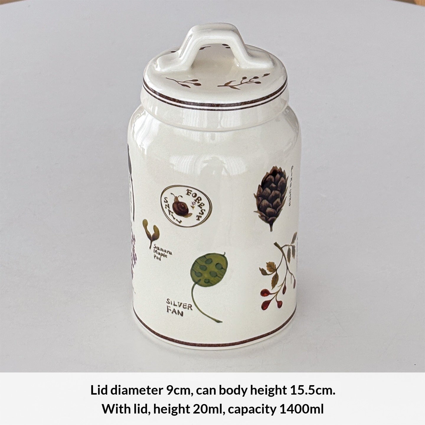 Ceramic Forest-style Countertop Canister