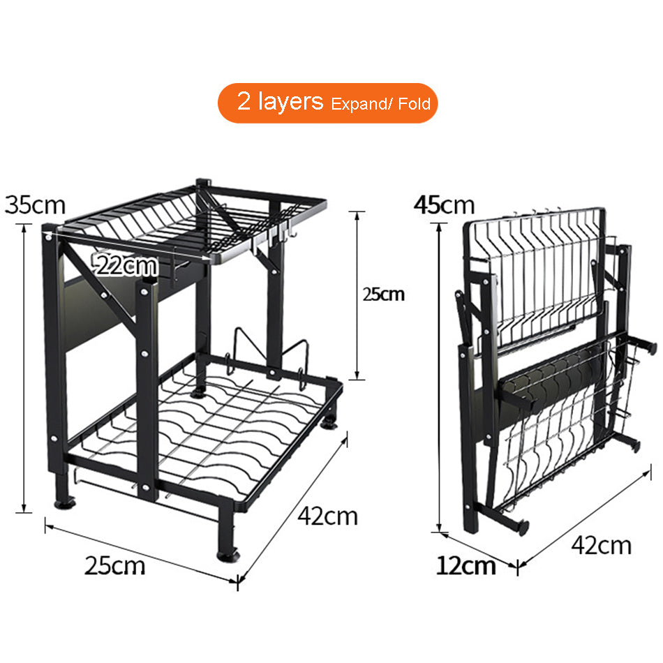 Folding Countertop Rack