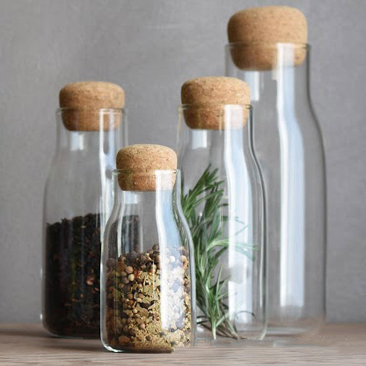 Glass Bottles with Cork Tops