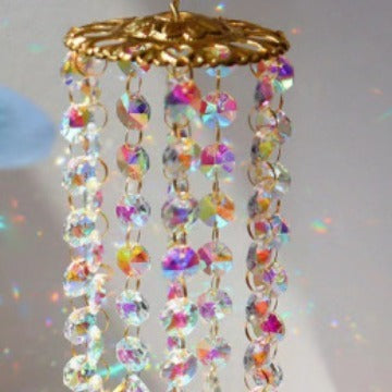 Wind Chimes Crystal Wind Chimes Colorful Hanging Glass