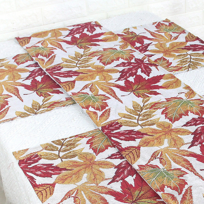 Table Linens: Maple Leaf Table Runner & Placemats