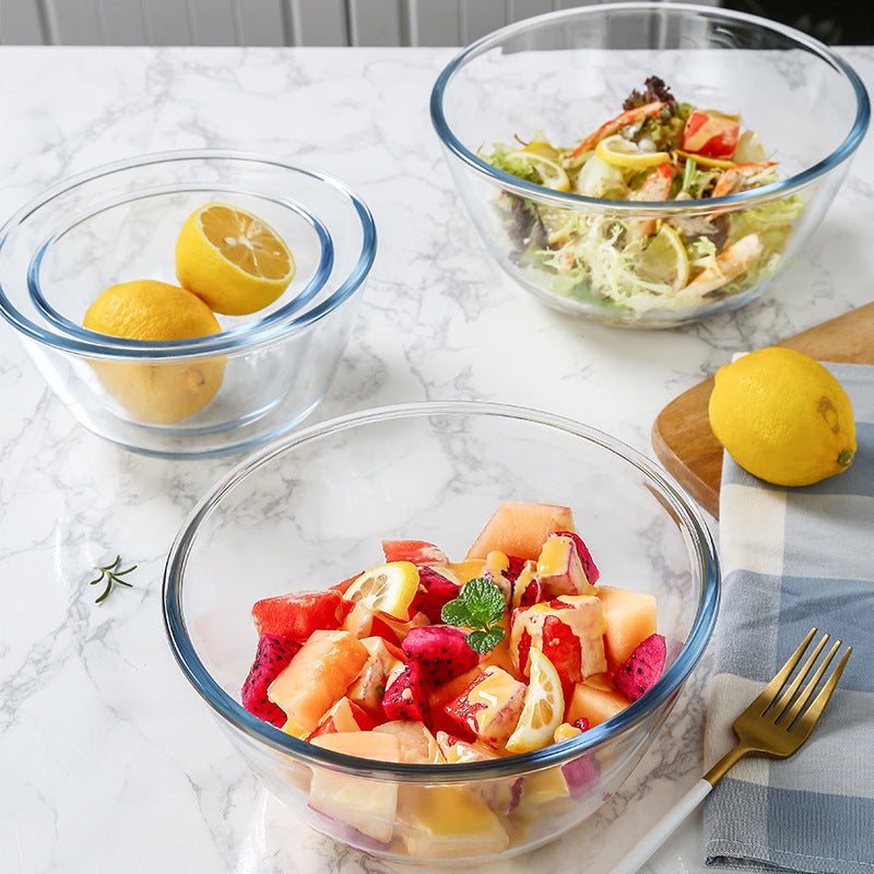 Clear Glass Mixing Bowls