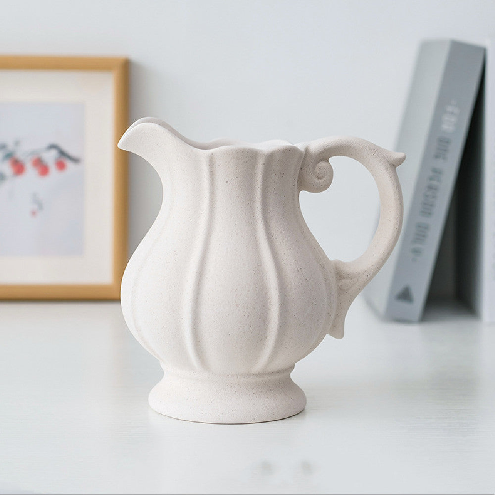 Vase-White Country Ceramic Pitcher Styles