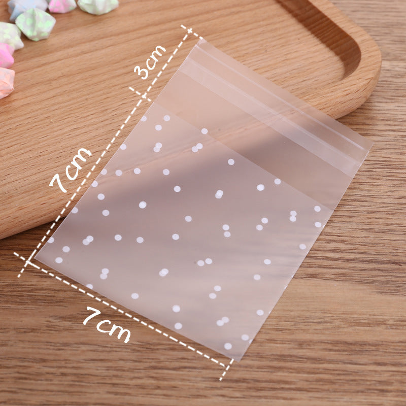 100PC Clear Plastic Snowflake Treat Bags