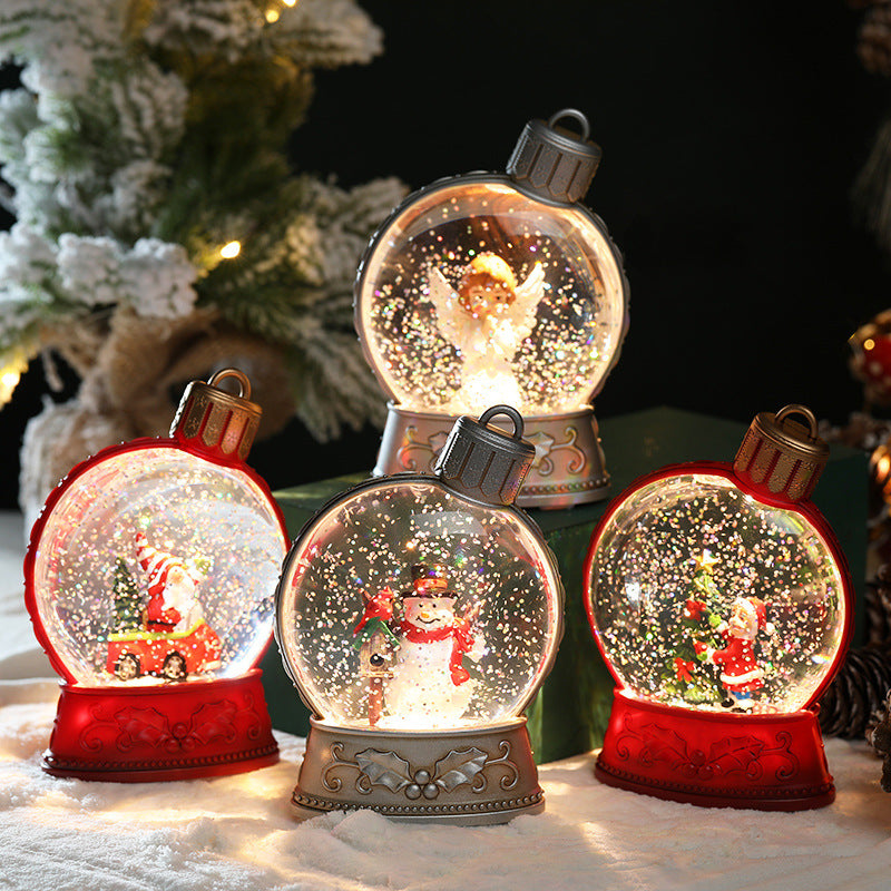 Christmas Decor: Lighted Holiday Snow Globes