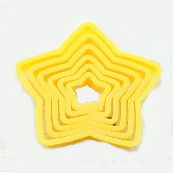 Five Pointed Star Cookie Cutters-Nested Set of 6