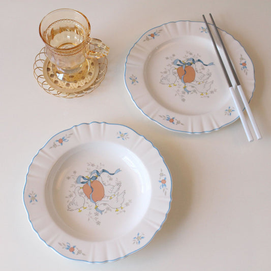 Tableware: Vintage French Cygnet Dinnerware