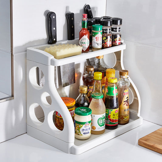 Kitchen Countertop 2-Tier Supply Shelf