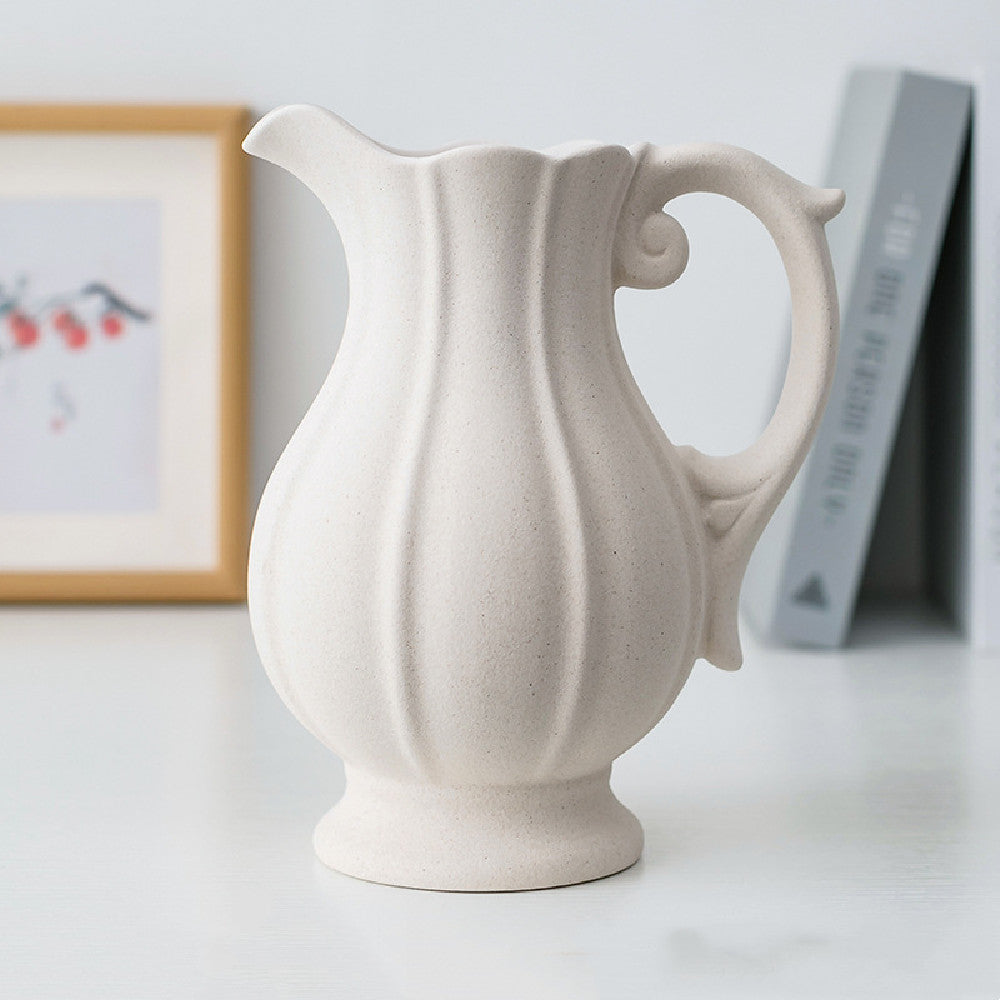 Vase-White Country Ceramic Pitcher Styles