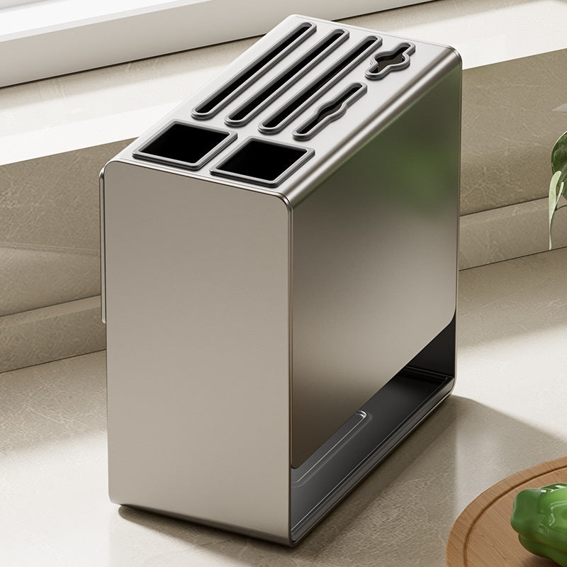 Modern Metal Knife Holder Wall Mount or Countertop