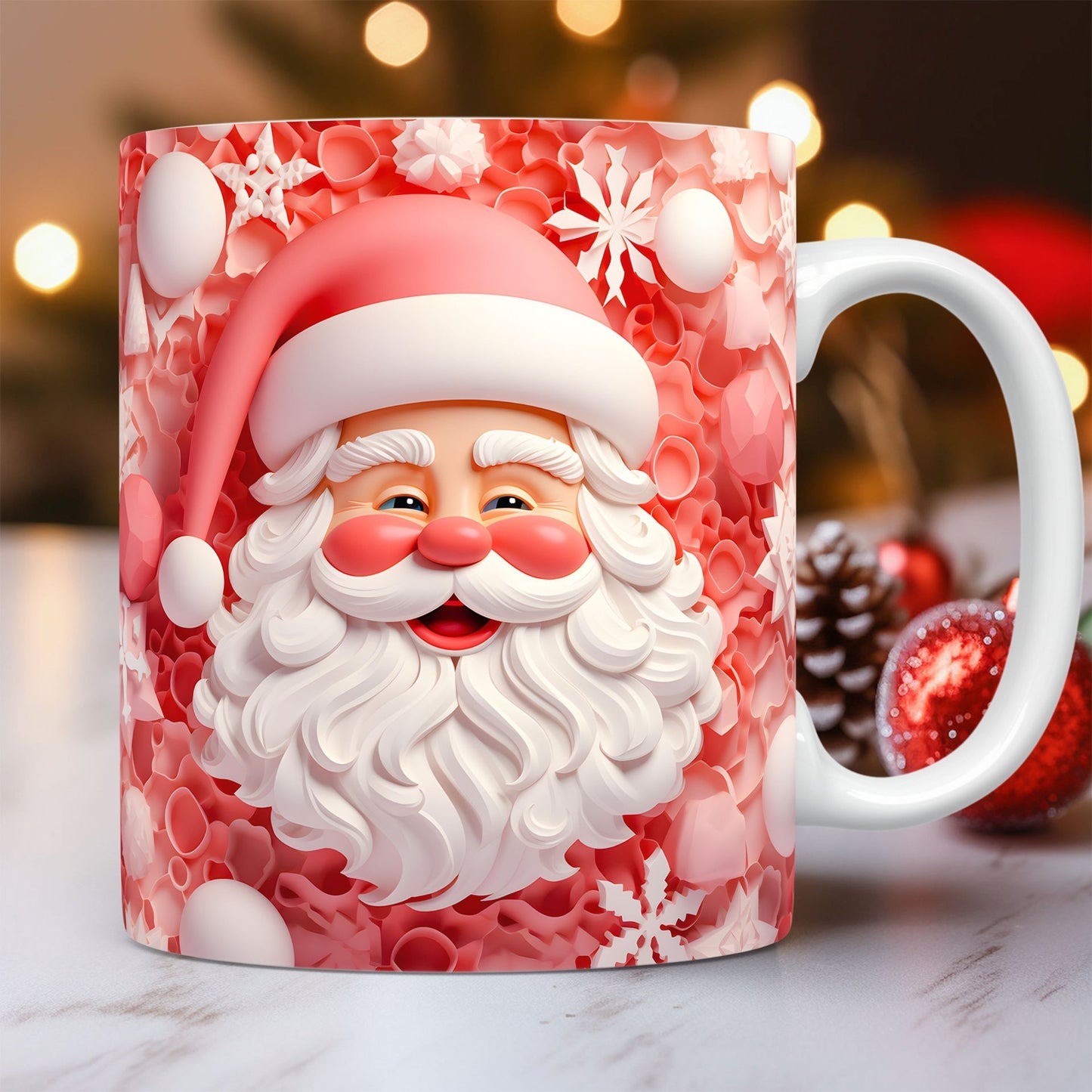 Christmas: 3D Relief Santa Mug