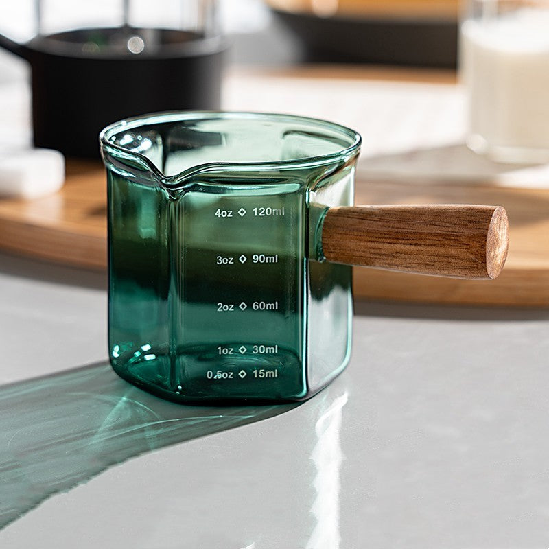 Hexagonal Glass Measuring Cup