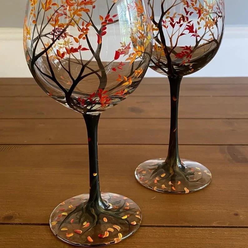 Four Seasons Wine Glasses