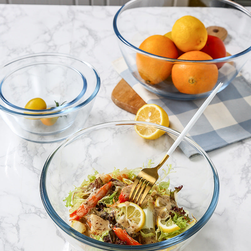 Clear Glass Mixing Bowls