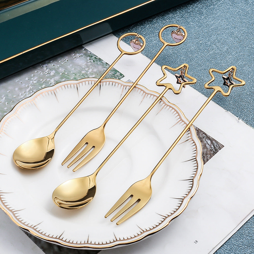 Dessert Spoons-Antler & Flower Designs