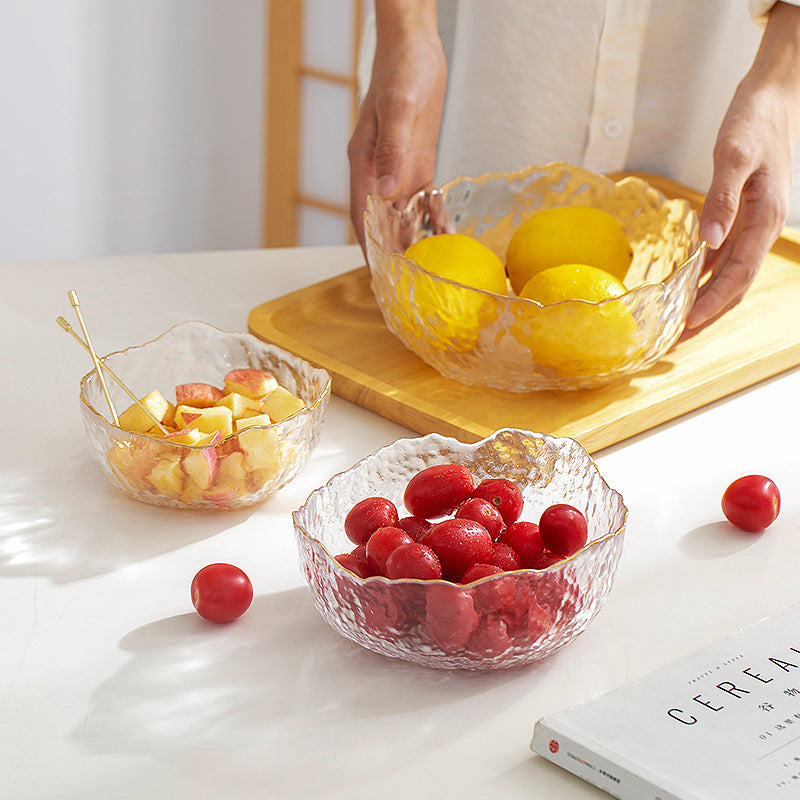 Glacier Glass Serving Bowls