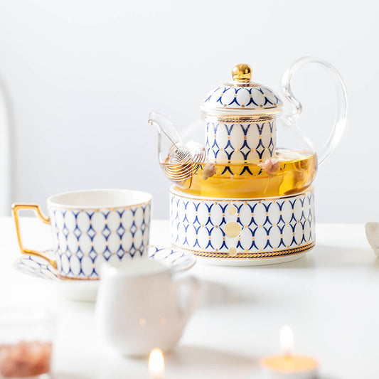 Ceramic & Glass Candle Teapot in 2 Designs
