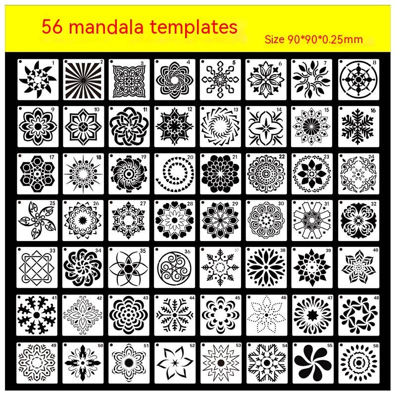 Mandala Dessert Dusting Templates