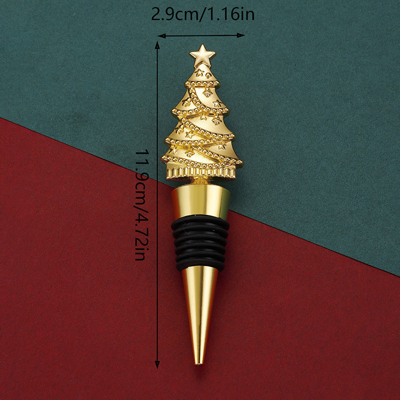 Holiday Tree Wine Bottle Stopper