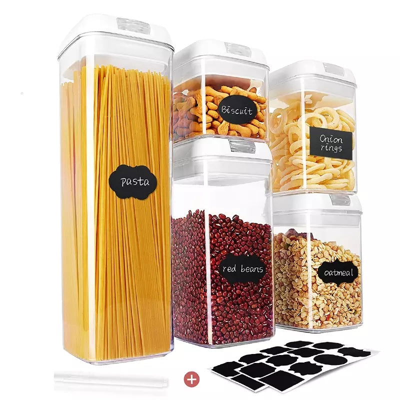 5pcs Easy Lock Airtight Pantry Storage Set