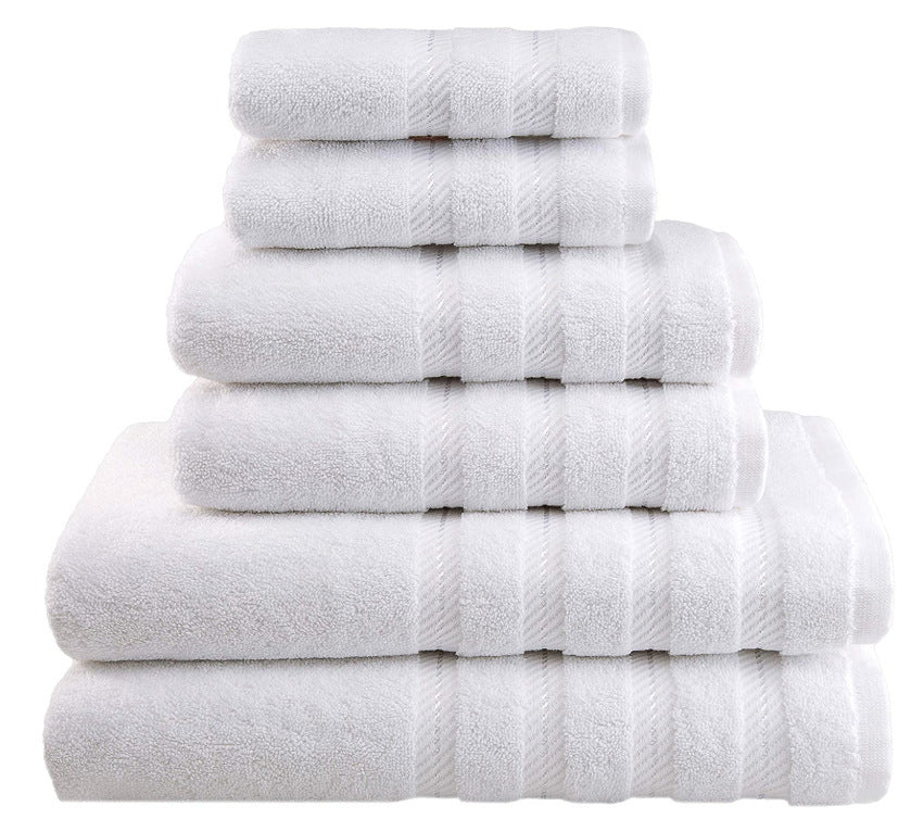 Towels: Bath Towels: Absorbent Long Staple Cotton Towel Bath Towel Set