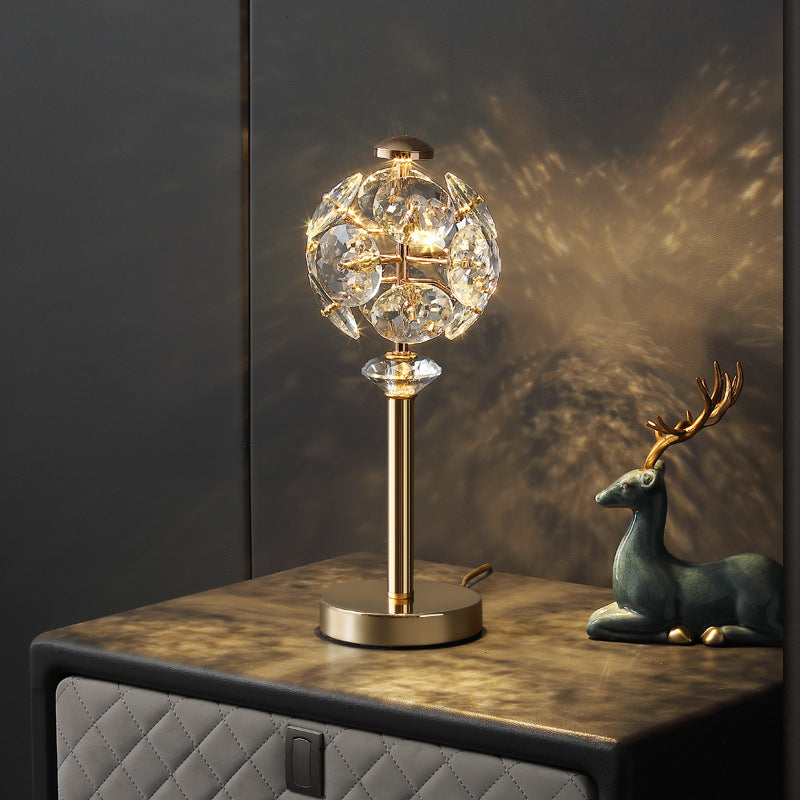 Crystal Globe Wand Table Lamp