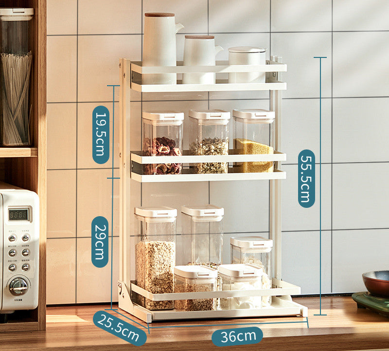 2 and 3-Tier Folding Countertop Organizer-