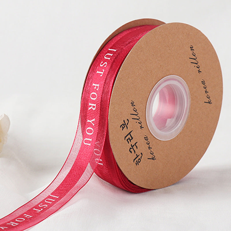 Colorful Gilded Ribbons with Endearing Phrases