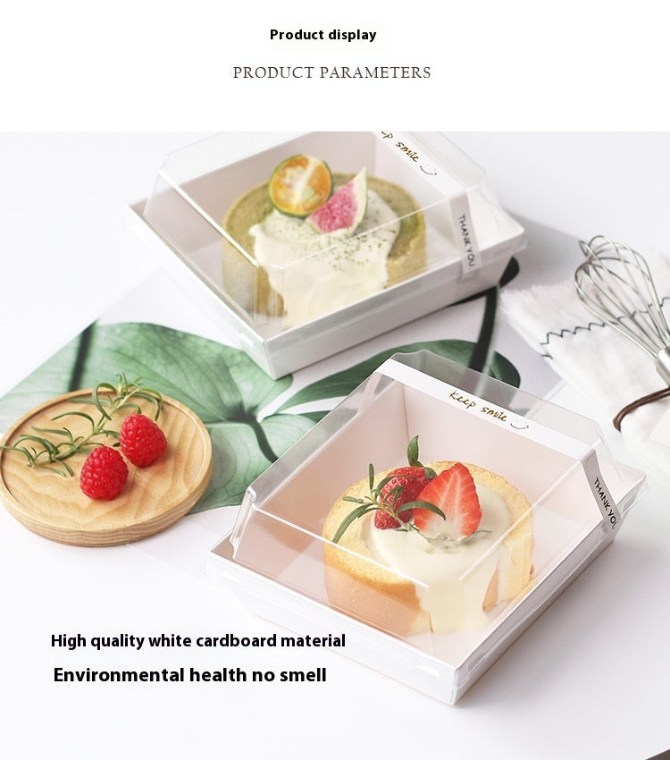 Square Bakery Box with Clear Top