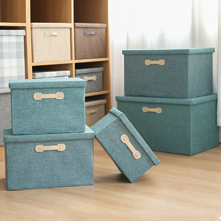 Foldable Fabric Storage Box & Lid