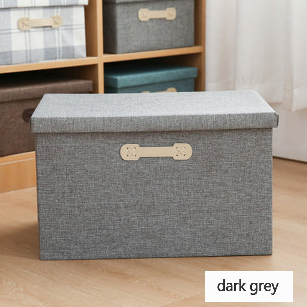 Foldable Fabric Storage Box & Lid