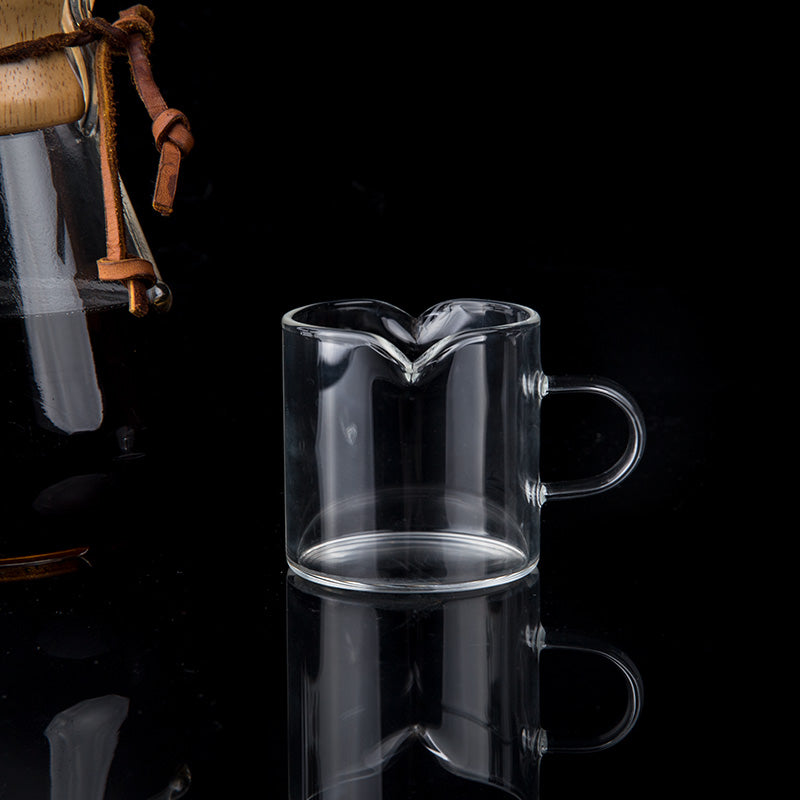 Clear Glass Milk Cup