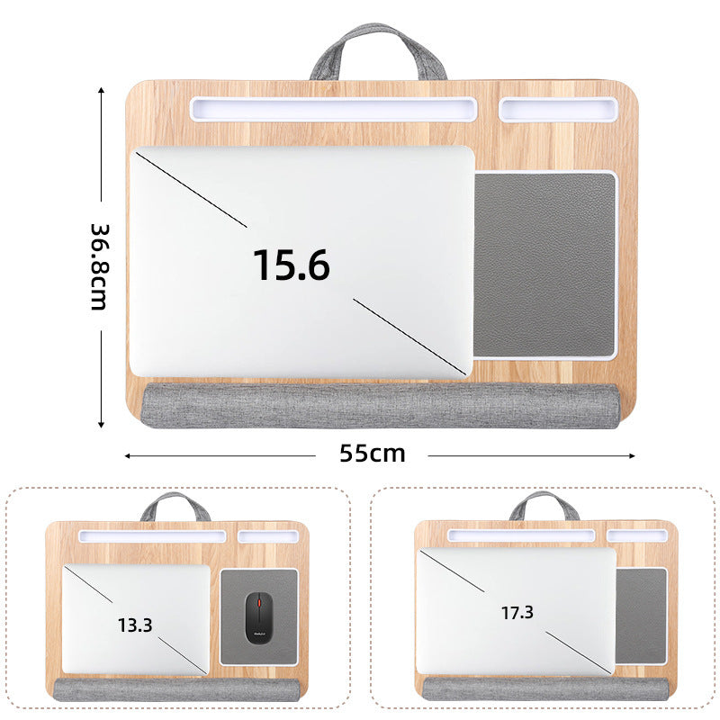 Laptop Lap Desk with Integrated Necessities