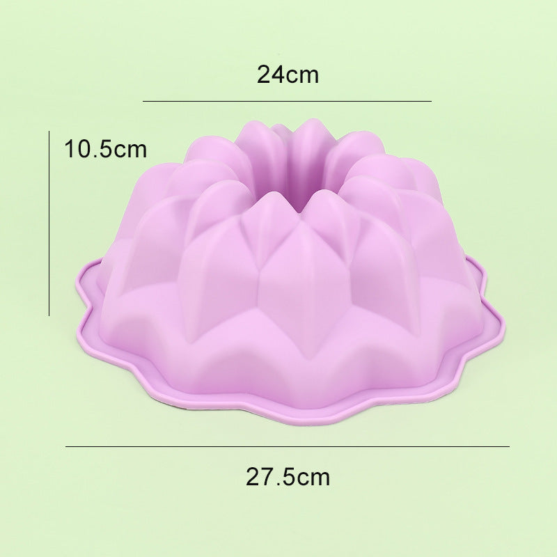 Double Layer Flower Silicone Bundt Cake Mold