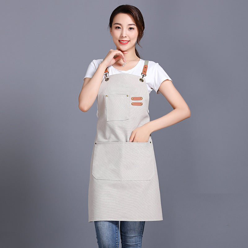 Heavy Canvas Denim Aprons with Big Pockets