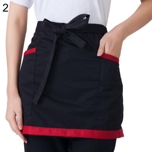 Short Half-Apron with Pockets